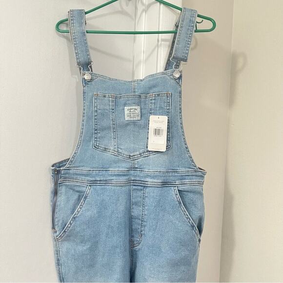 Signature by Levi Strauss Heritage Blue Denim Overalls - Picture 4 of 14